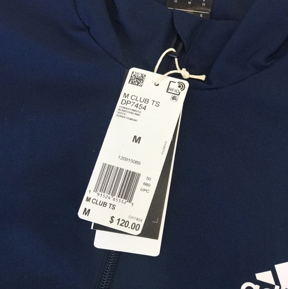 Adidas club track jacket climacool windbreaker new sz M $120 - Picture 6 of 6